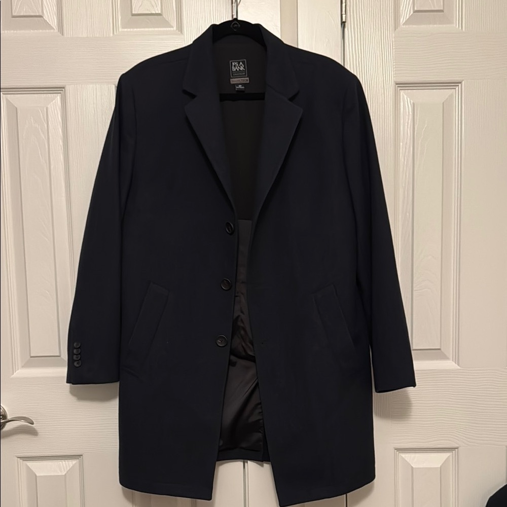 Navy Men’s Wool Top Coat
